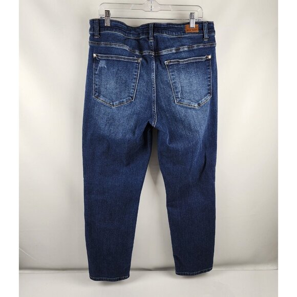 Judy Blue Jeans Womens Plus 16W Blue Slim Fit Denim (34x28) JB82128DK-PL - Picture 8 of 11